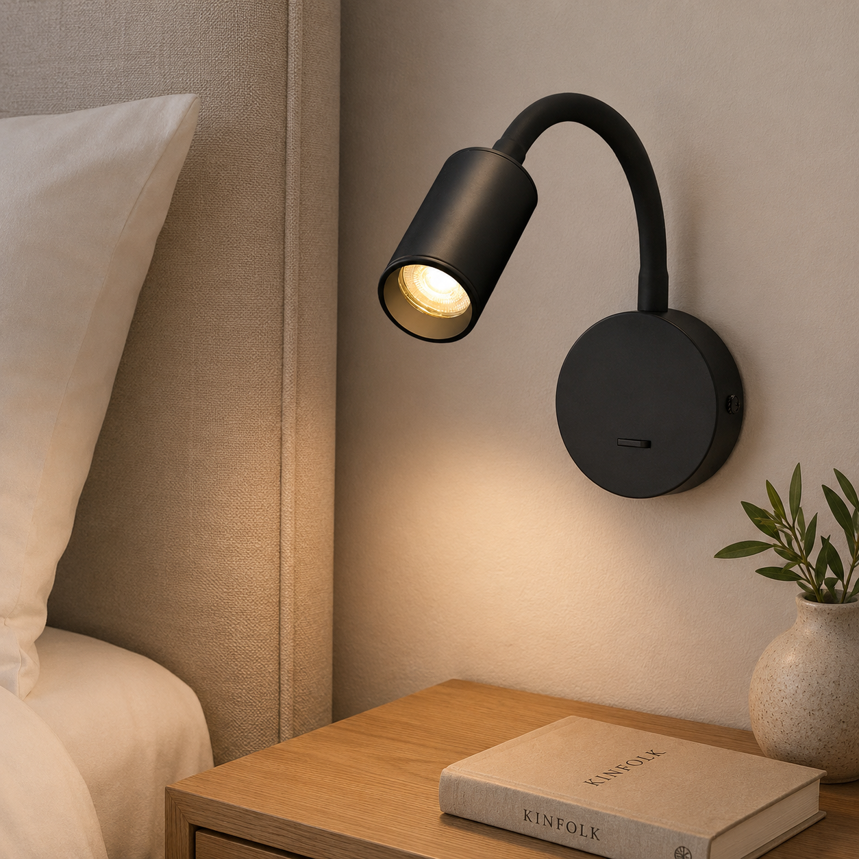 Opti 5W Mini Flexi Spotlight- White/ Black