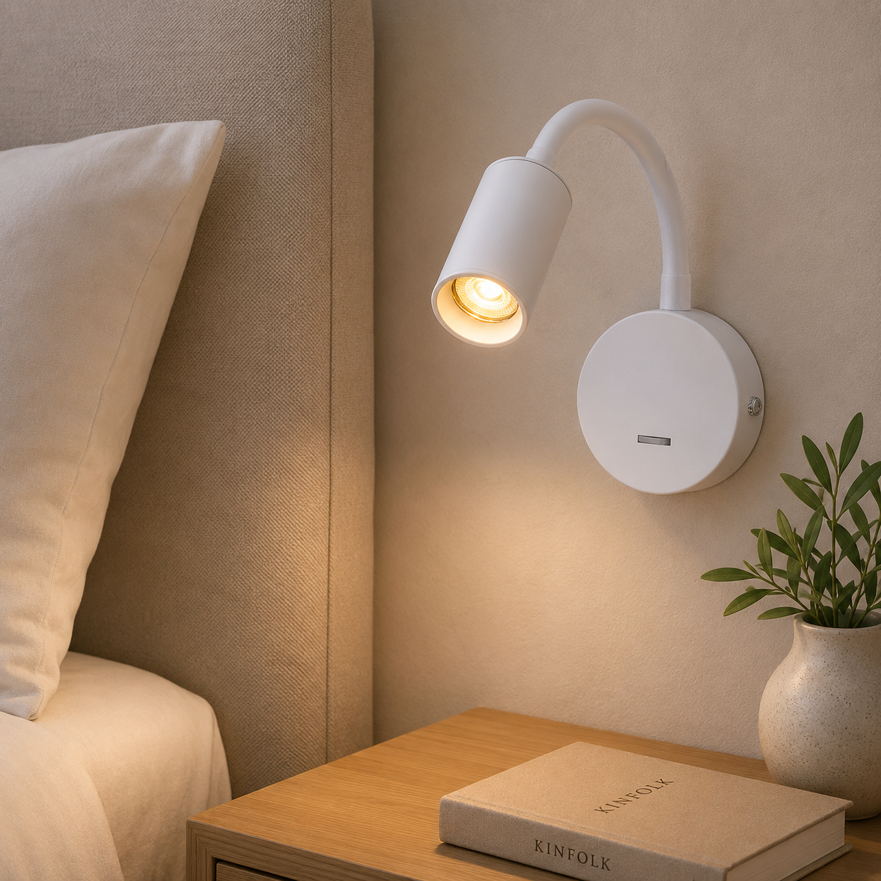 Opti 5W Mini Flexi Spotlight- White/ Black