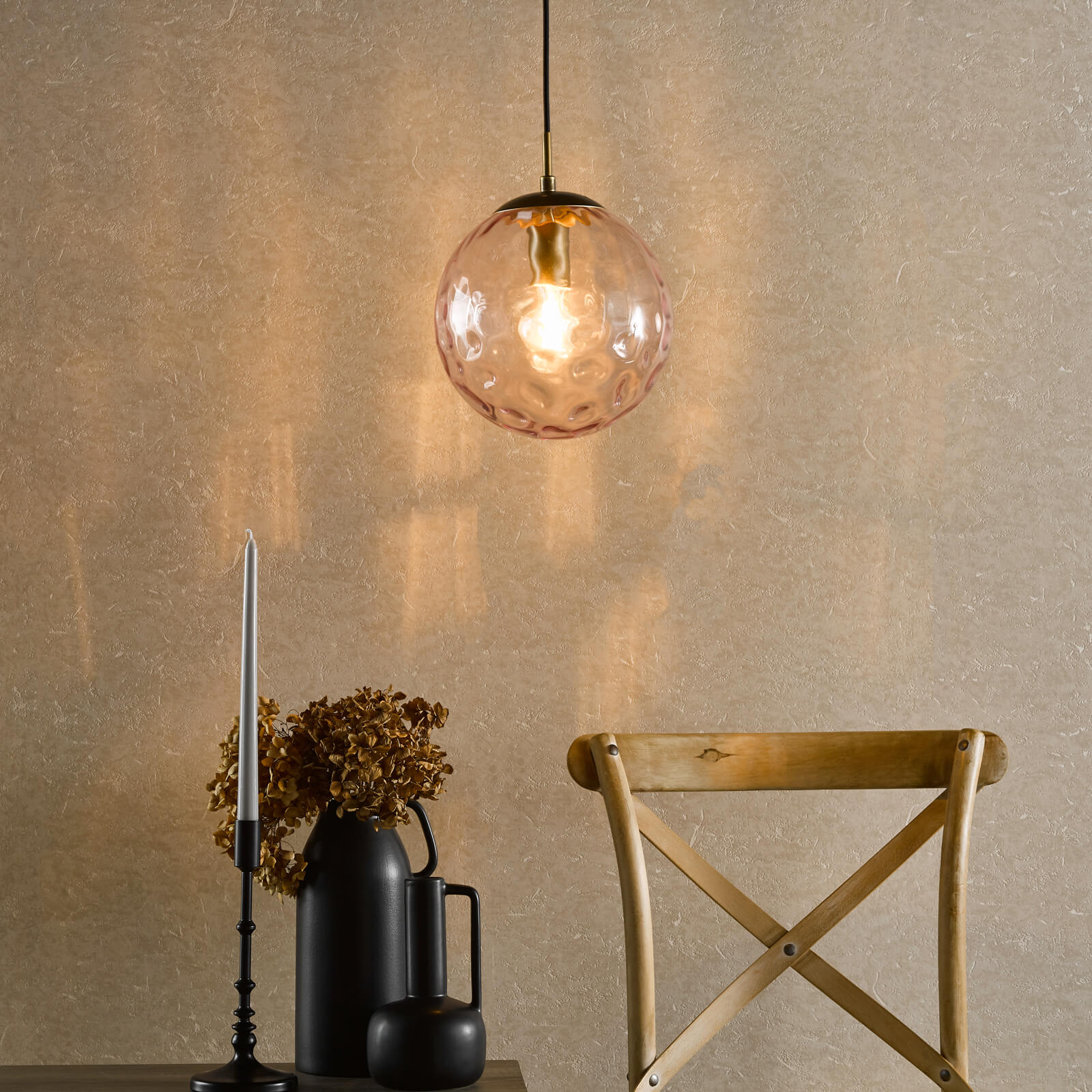 Ripple Single Light Pendant - Various Finishes