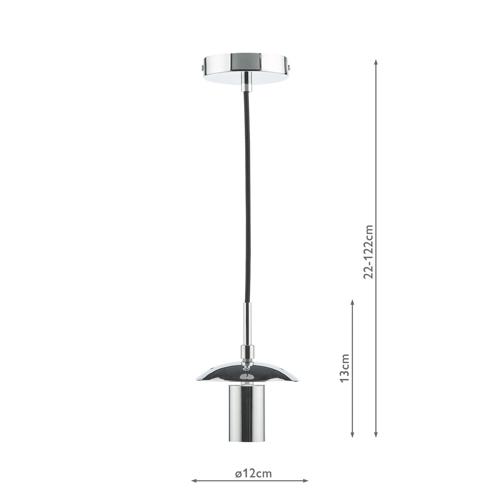 1 Light Matt Black/ Polished Chrome/ Bronze