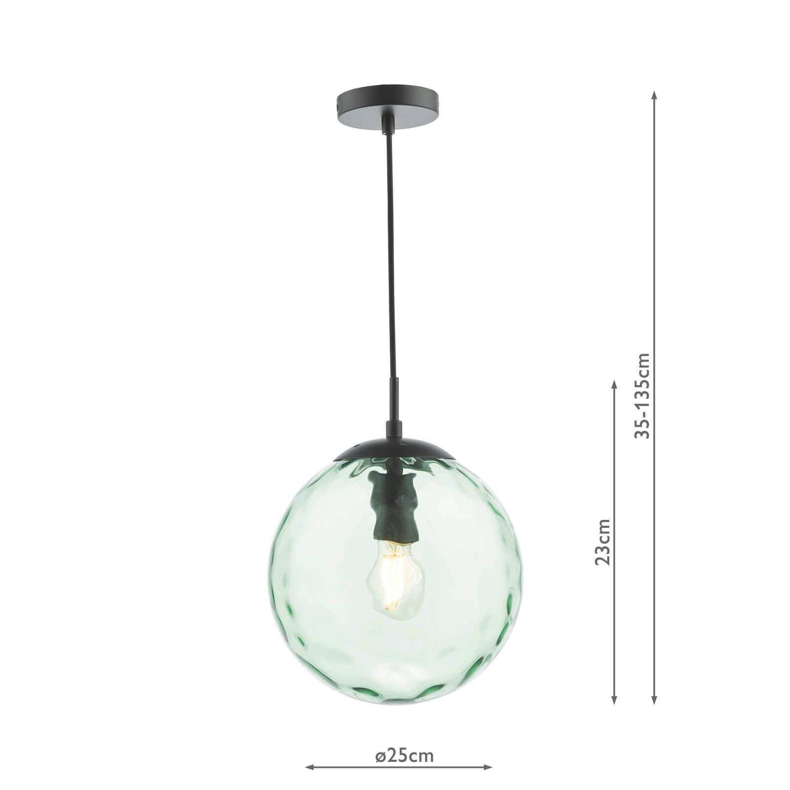 Ripple Single Light Pendant - Various Finishes