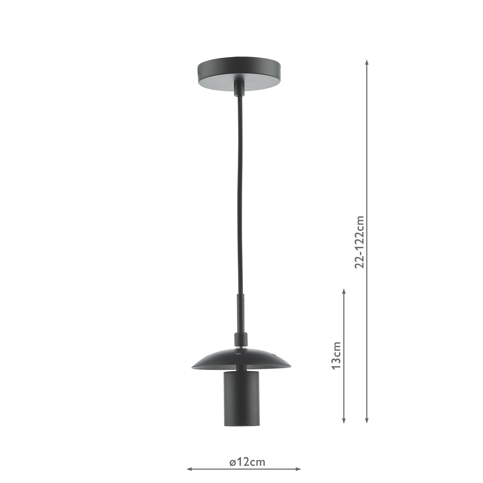1 Light Matt Black/ Polished Chrome/ Bronze