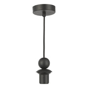1 Light  E27 Matt Black/ Satin Brass Suspension Kits