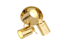 Scorpius 3Lt Plate Spotlight IP44 - Various Finishes