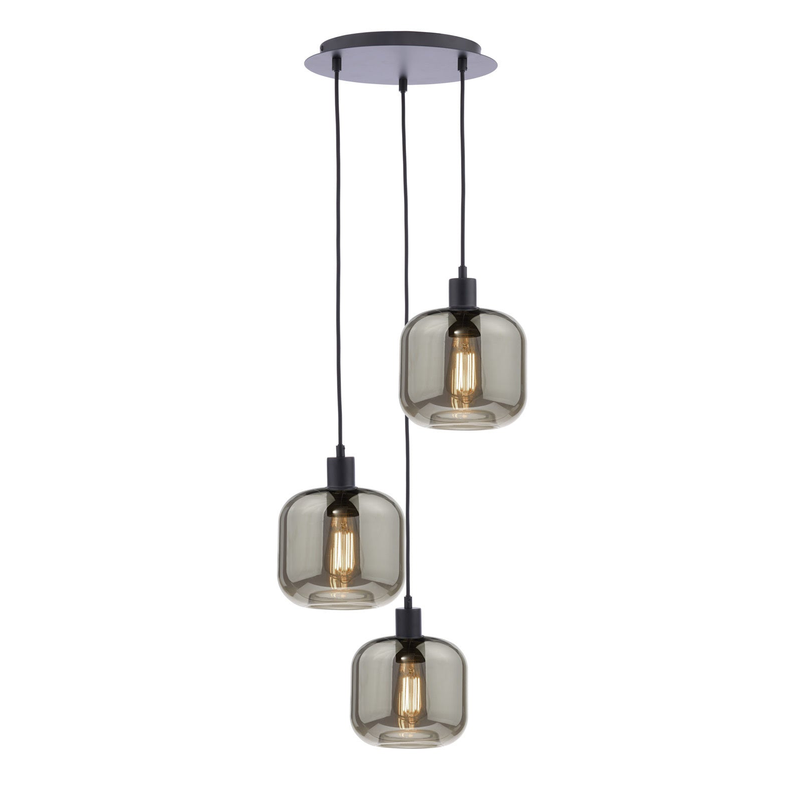Racimo 3 Light Cluster Pendant In Various Finishes E27