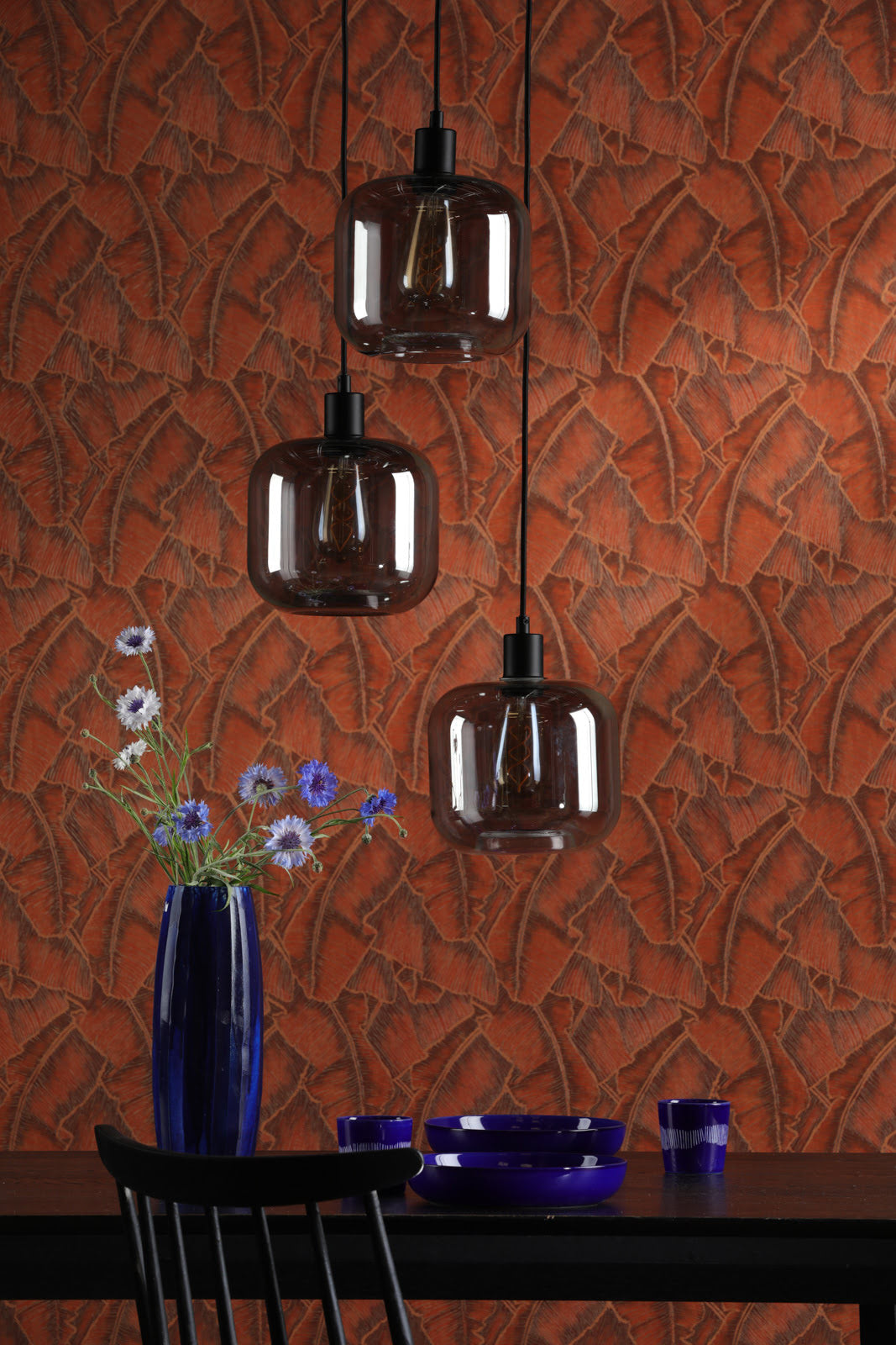 Racimo 3 Light Cluster Pendant In Various Finishes E27