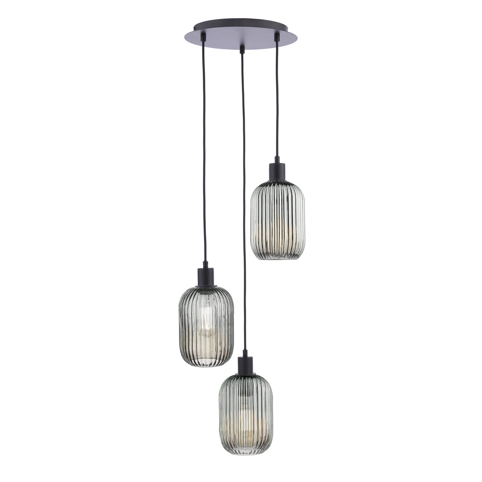 Racimo 3 Light Cluster Pendant In Various Finishes E27