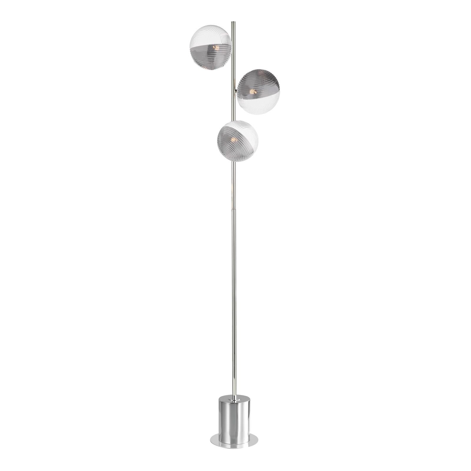 Spiral 3Lt Floor Lamp G9 Various Types & Various Finishes
