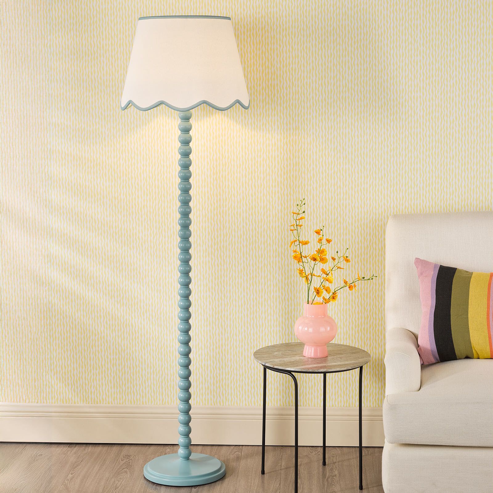Spool Floor Lamp- Various Finishes