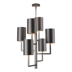 Spruce 6 Light Pendant in Bronze/Antique Silver Fitting Only
