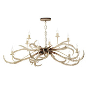 David Hunt Stag 10 Light Multi-Arm Pendant Bleached/Rustic