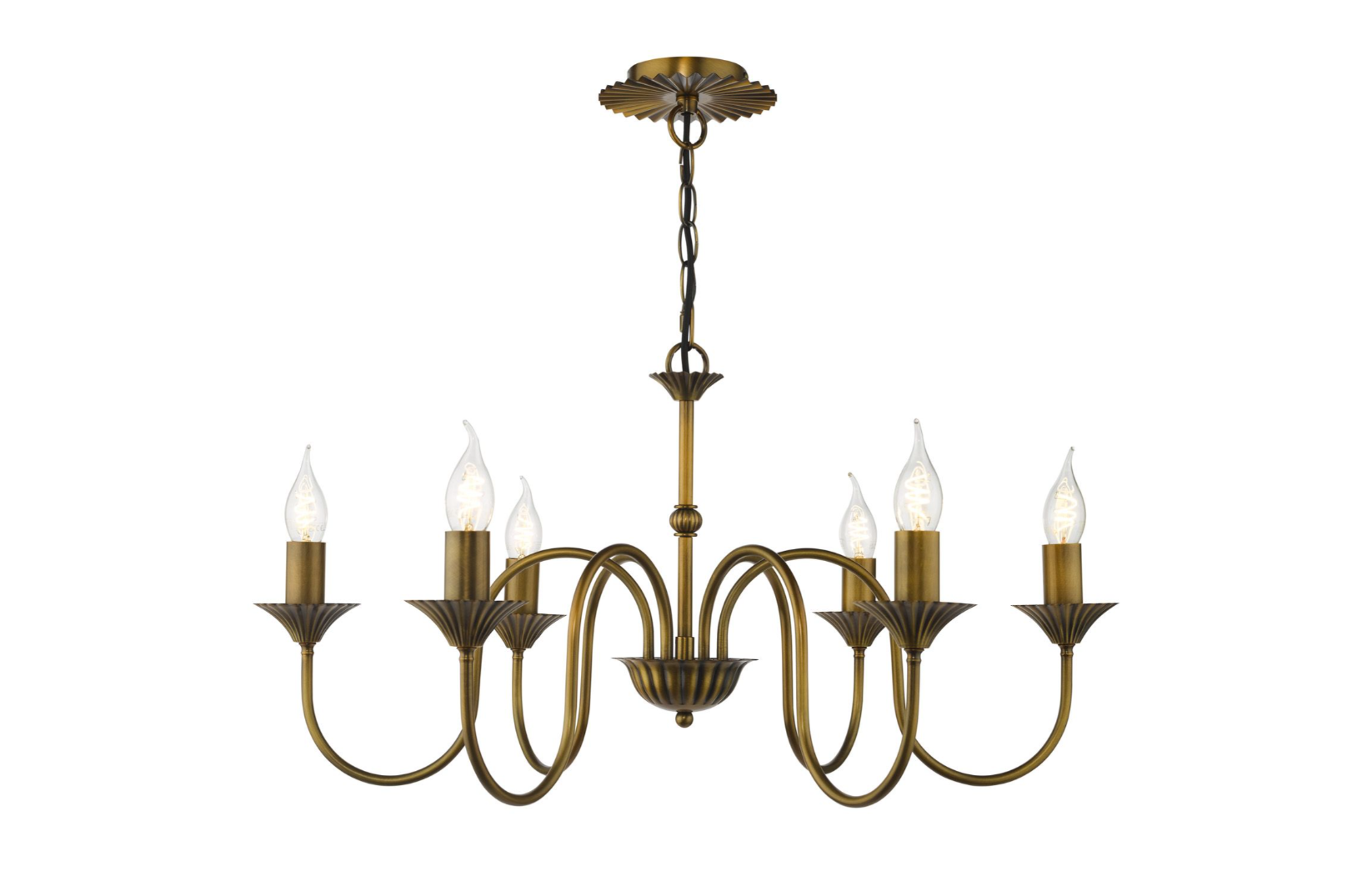 Lydian 6 Light Pendant- Antique Bronze Fitting Only