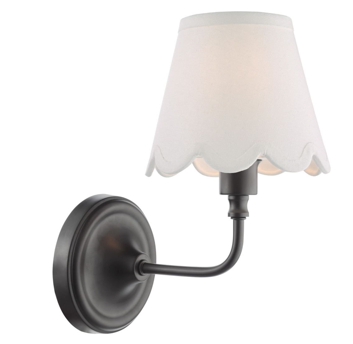 Padme Wall Light- Matt Black With White & Blue Shades