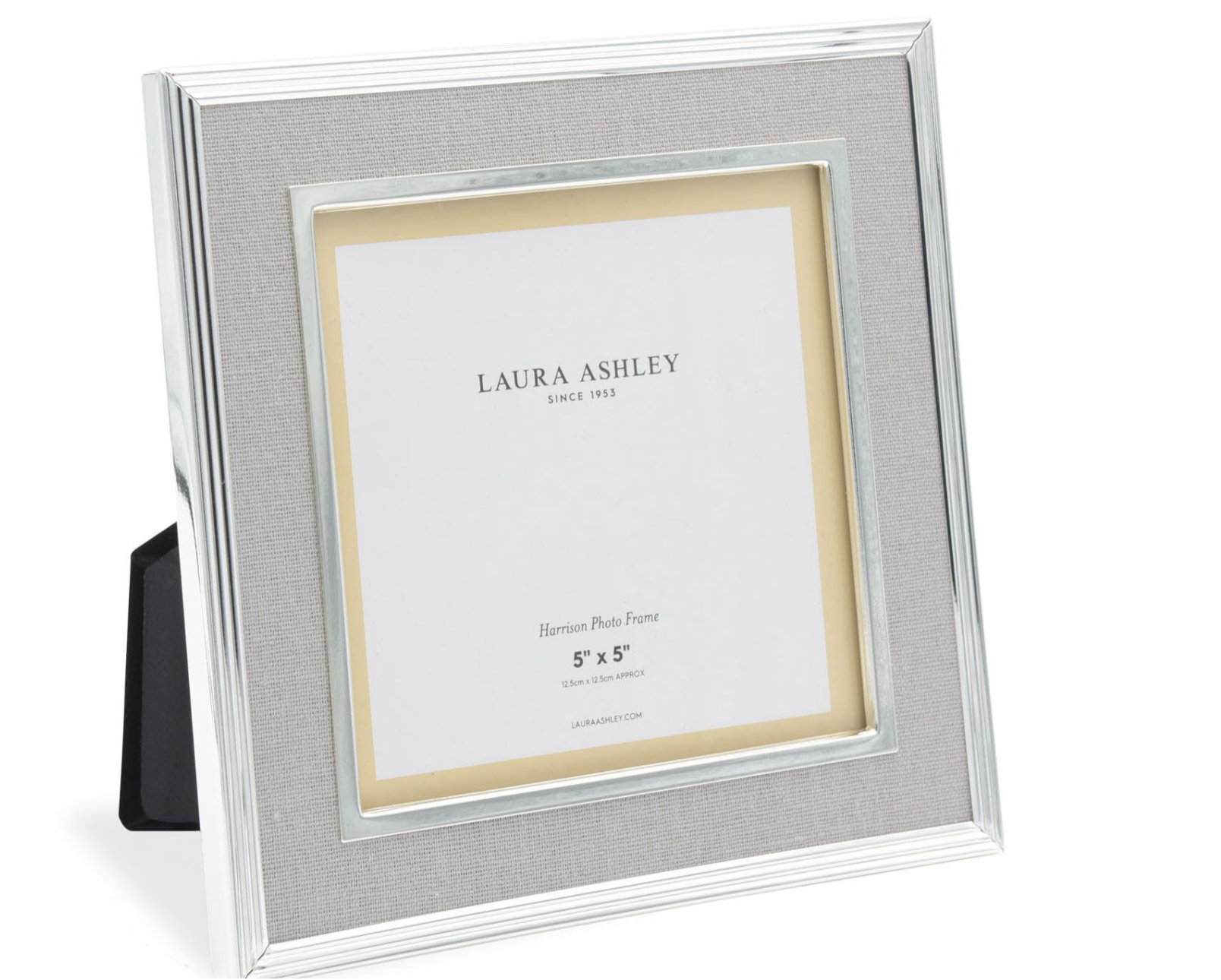 Harrison Photo Frame Pale Charcoal Linen 5" x 5"