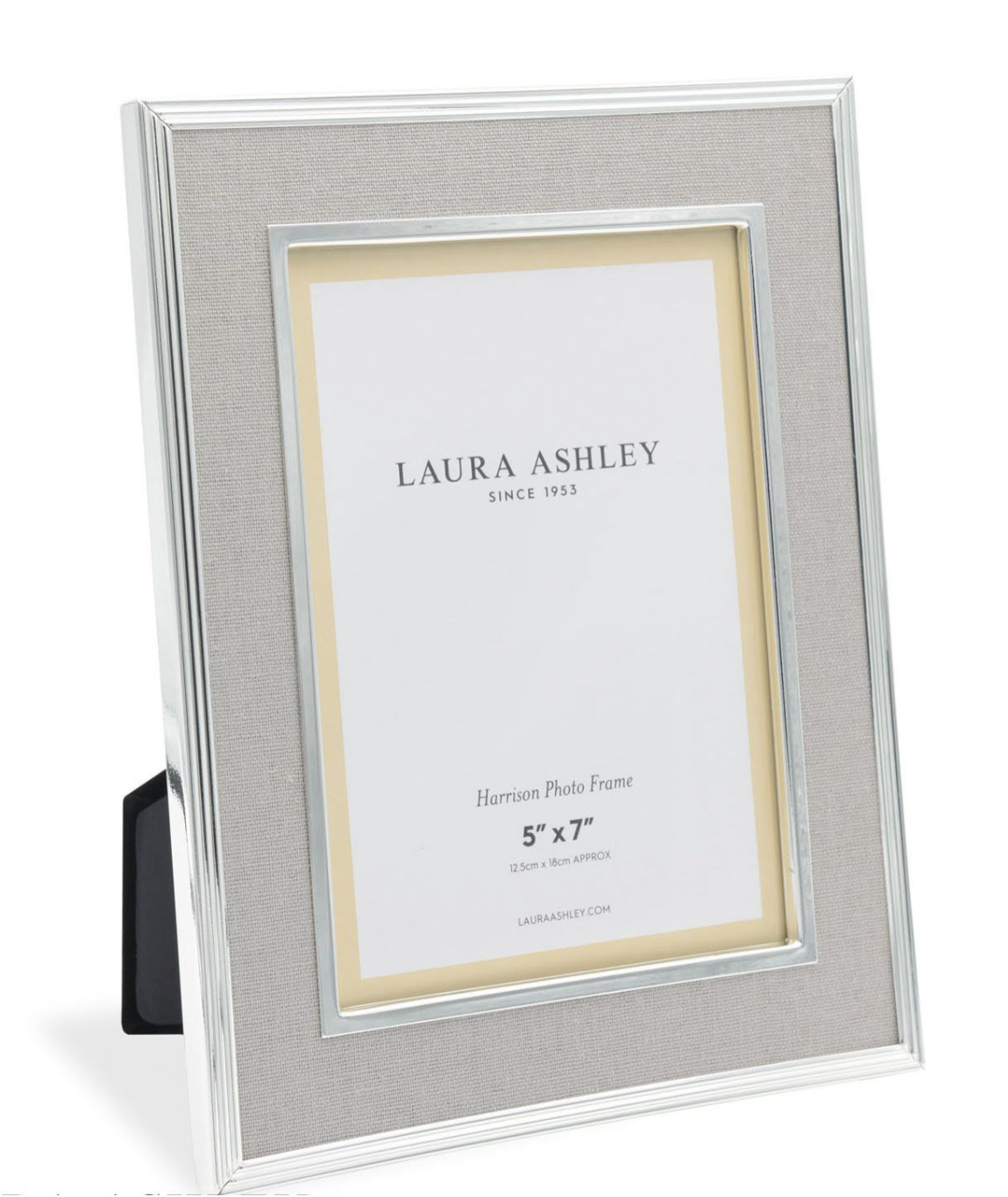 Harrison Photo Frame Pale Charcoal Linen 5" x 7"