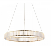 Nico Polished Chrome LED Pendant with Crystal