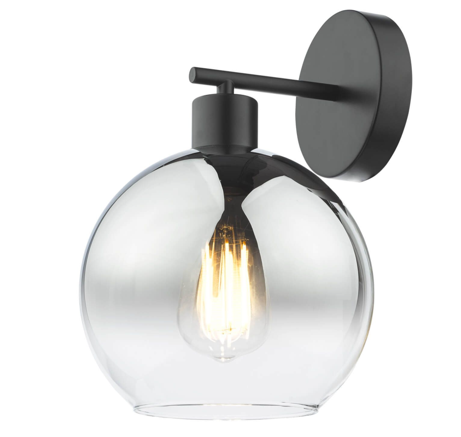 Lycia Wall Light- Satin Gold/ Black w Ombre Glass Finishes