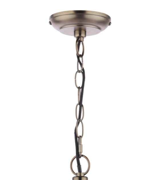 Allerford 3 Light Pendant Satin Bronze and Taupe