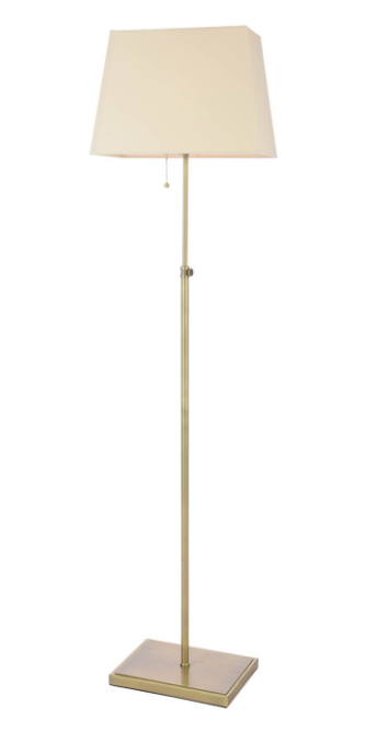 Bartley Floor Lamp Antique Brass With Shade
