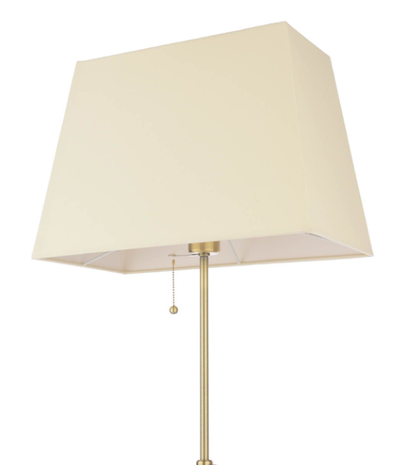 Bartley Floor Lamp Antique Brass With Shade