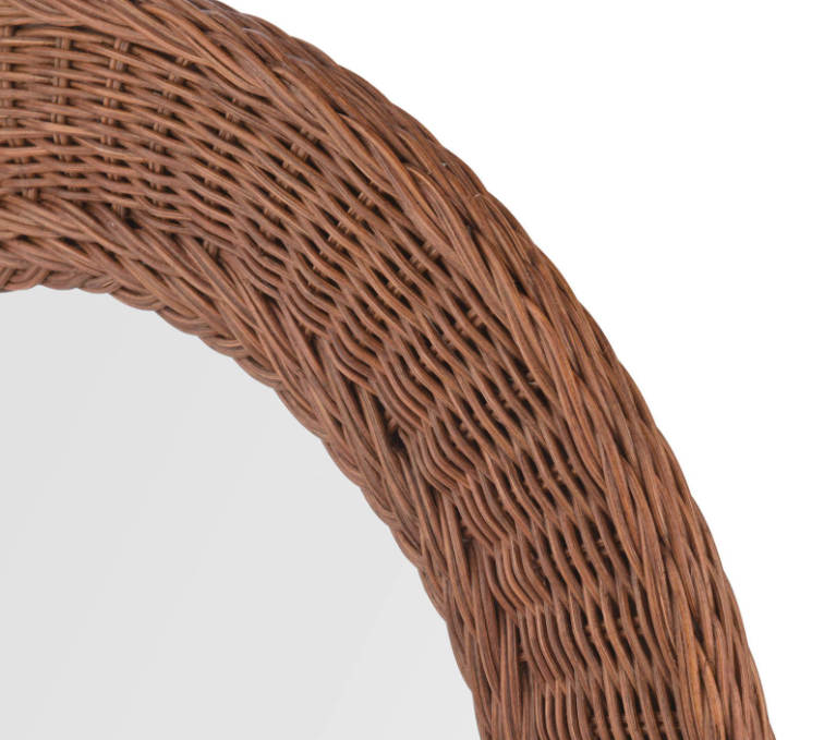 Cait Mirror Dark Rattan