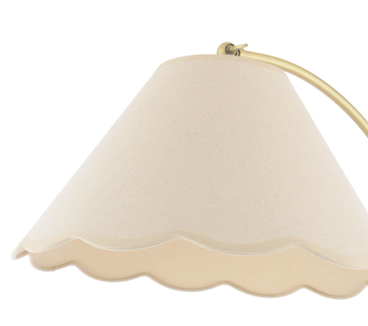 Cordwell Floor Lamp Matt Antique Brass With Shade