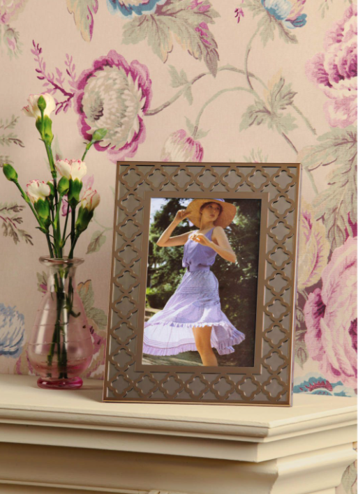 Efa Photo Frame Polished Gold and Mirror 4" x 6"