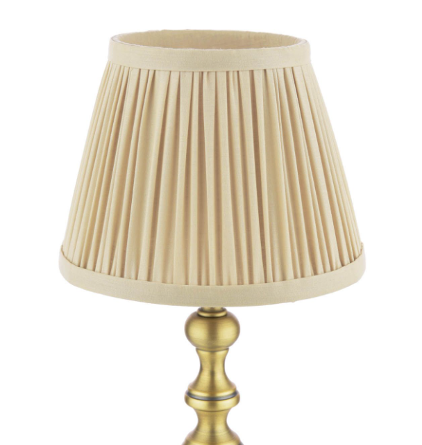 Ezra Twin Pack Table Lamp Matt Antique Brass With Shade