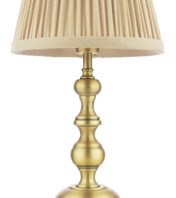 Ezra Twin Pack Table Lamp Matt Antique Brass With Shade