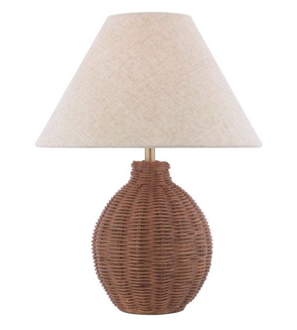 Fernhill Table Lamp Antique Brown With Shade