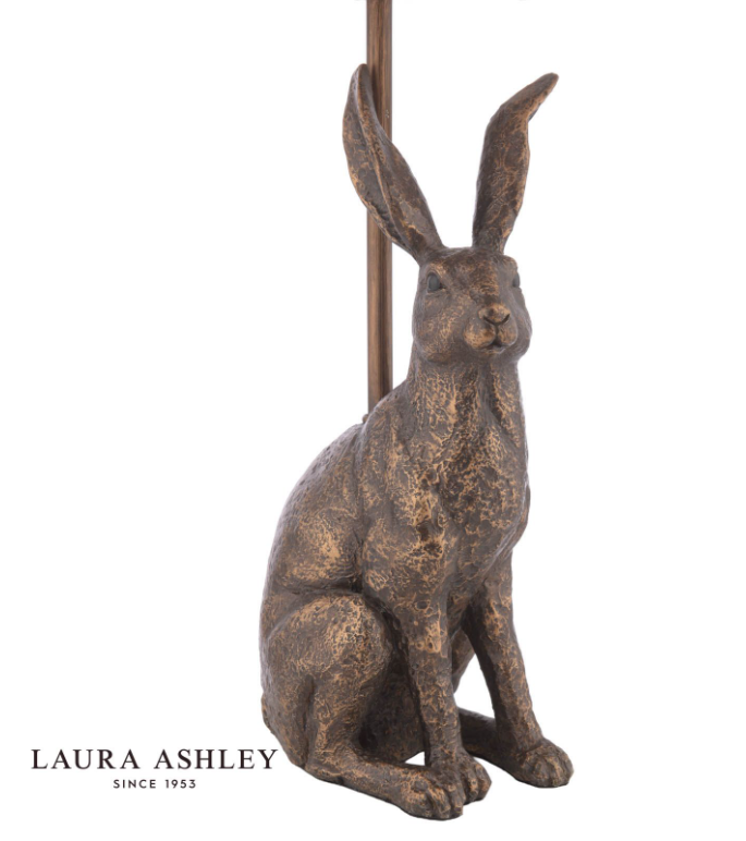 Hare Table Lamp Antique Bronze With Shade