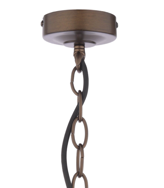 Holwell 2 Light Pendant Antique Bronze With Shade