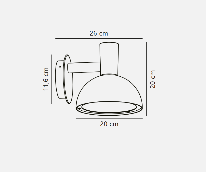Akri Wall Light- Black/ Galvanized