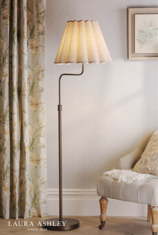 Holwell Floor Lamp Antique Bronze With Shade