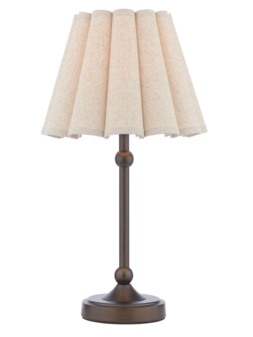 Holwell Table Lamp Antique Bronze With Shade