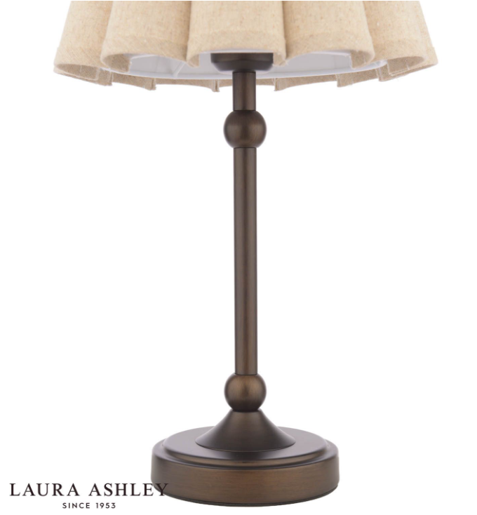Holwell Table Lamp Antique Bronze With Shade