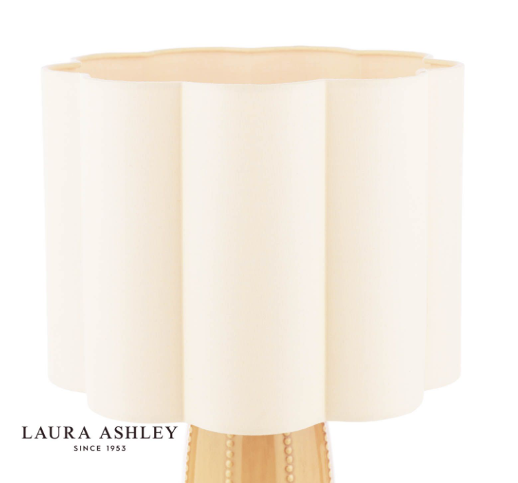 Littleton Table Lamp Yellow Ceramic and Antique Brass With Shade