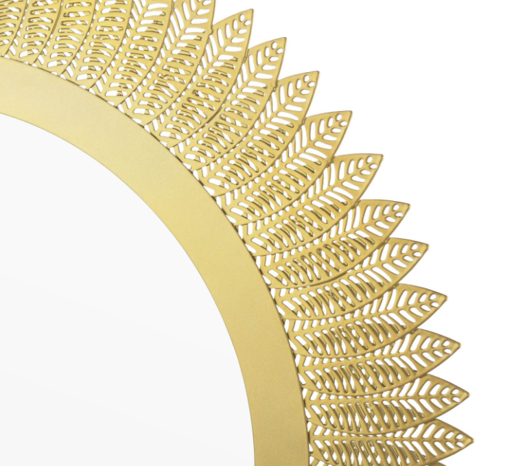 Rushden Mirror Gold 60cm