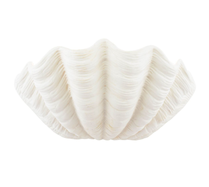 Shell Wall Washer White Ceramic