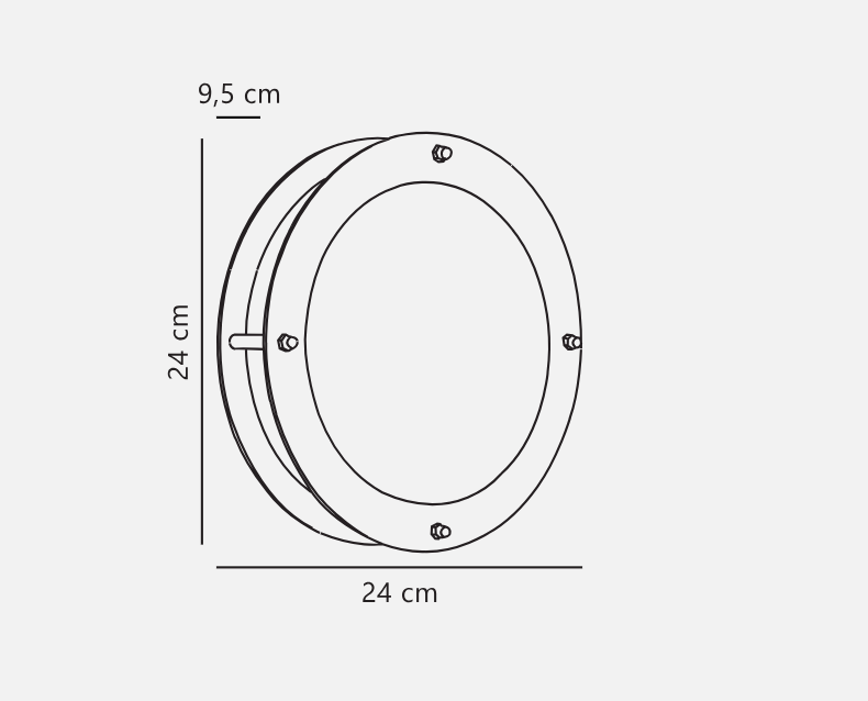 Malte Wall light- Galvanized