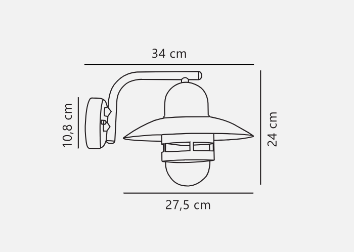 Nibe Wall Light- Copper