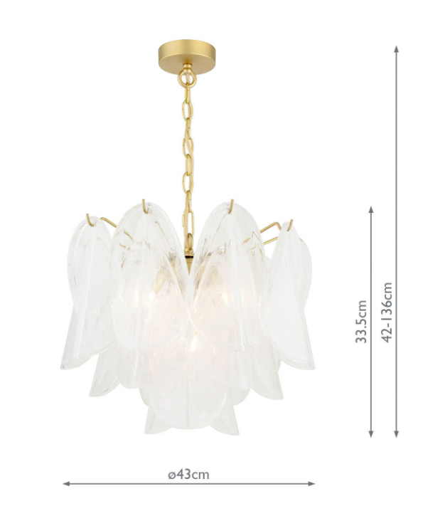 Stannington 4 Light Pendant Matt Antique Brass and White Glass