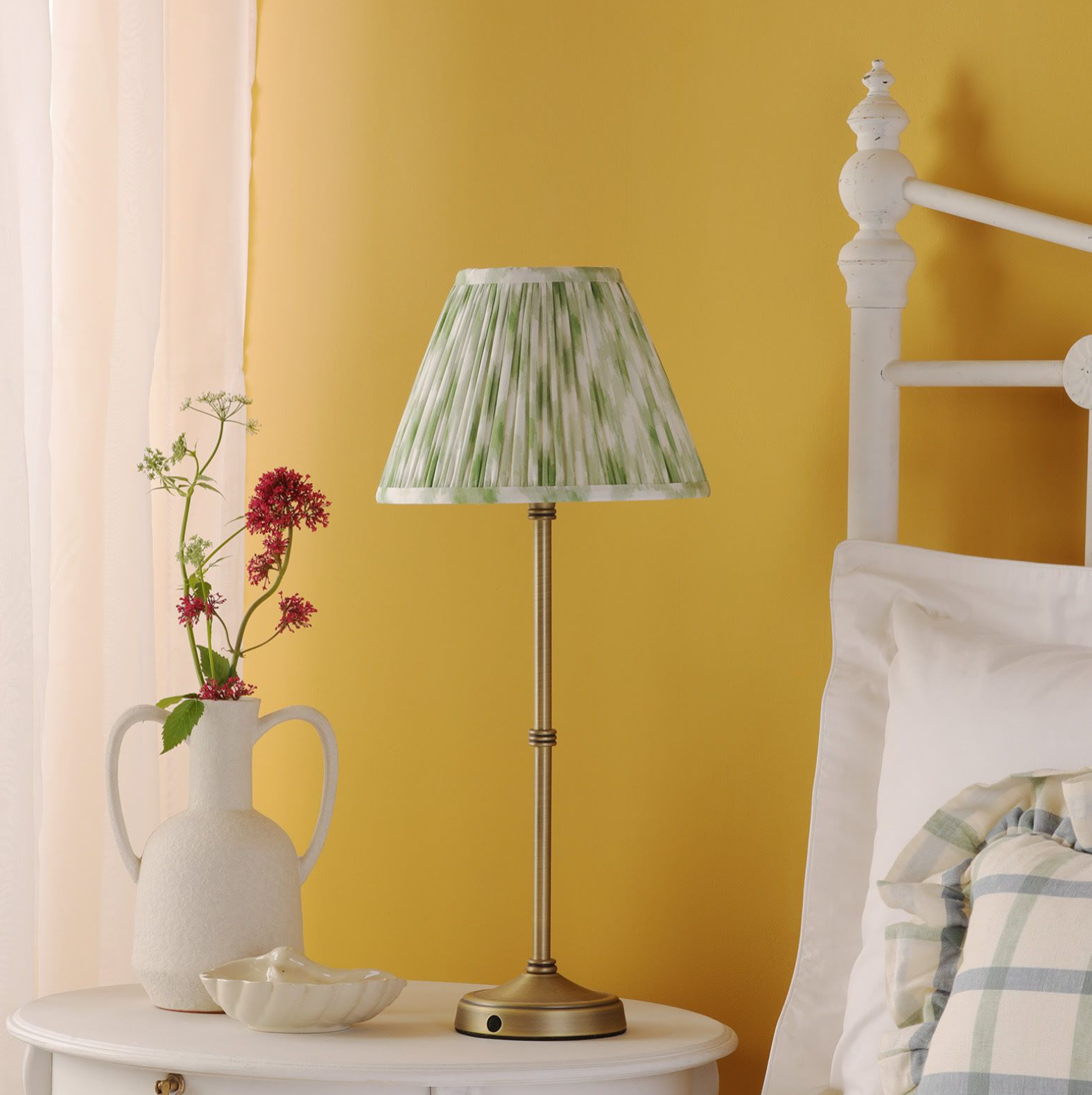 Dahl Rechargeable Table Lamp Complete With Shade- Various Finishes