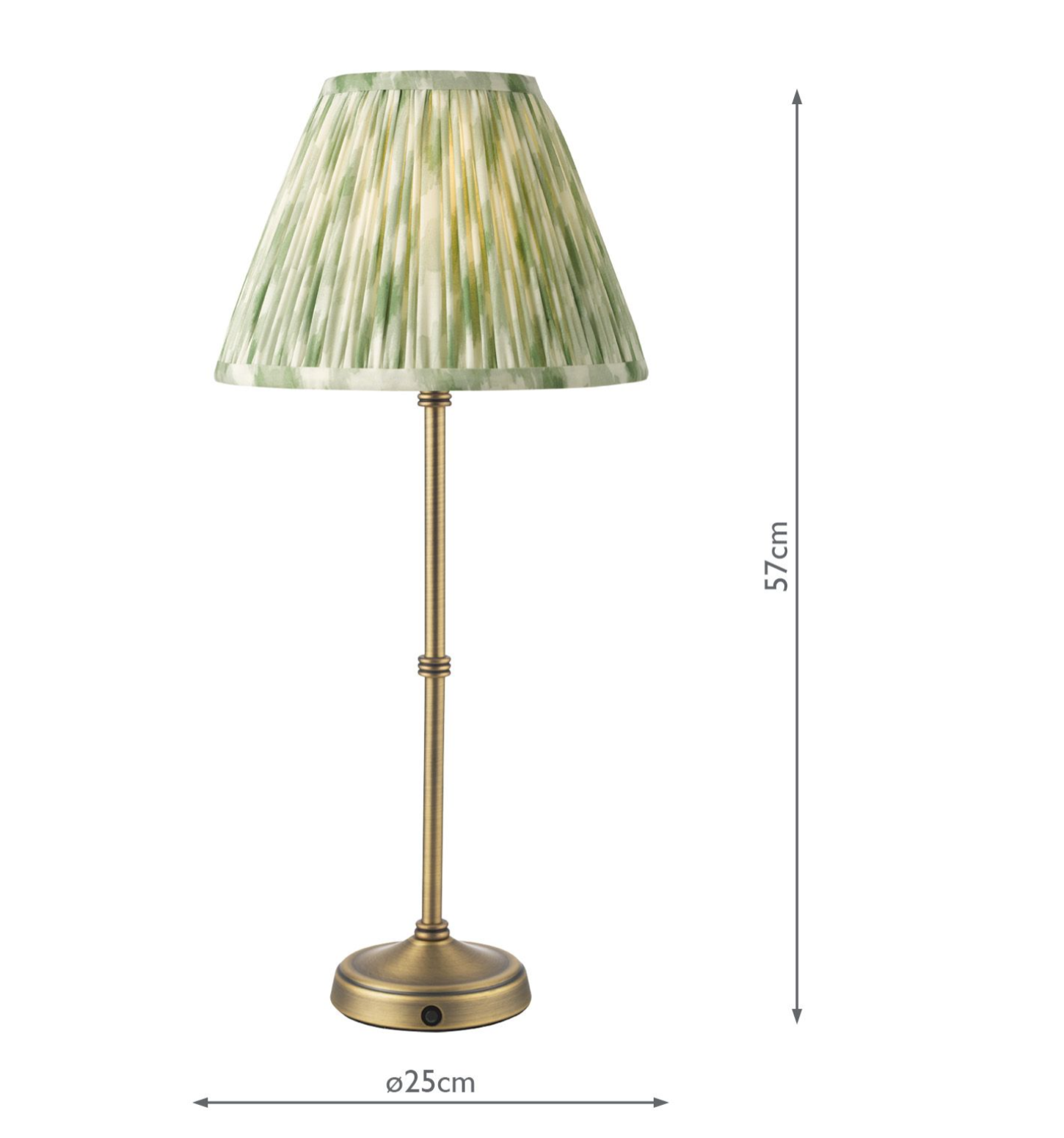Dahl Rechargeable Table Lamp Complete With Shade- Various Finishes