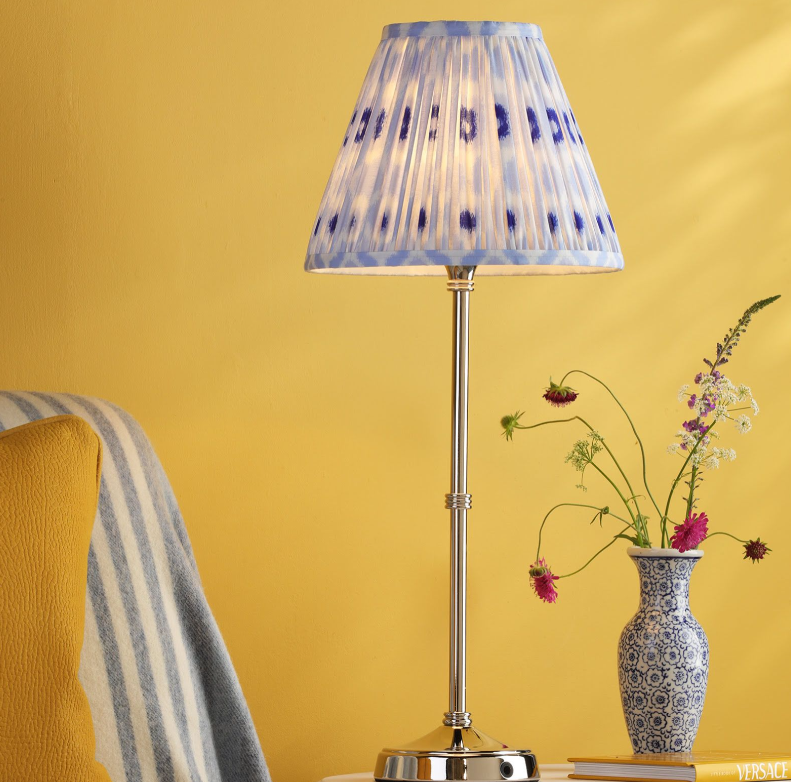 Dahl Rechargeable Table Lamp Complete With Shade- Various Finishes