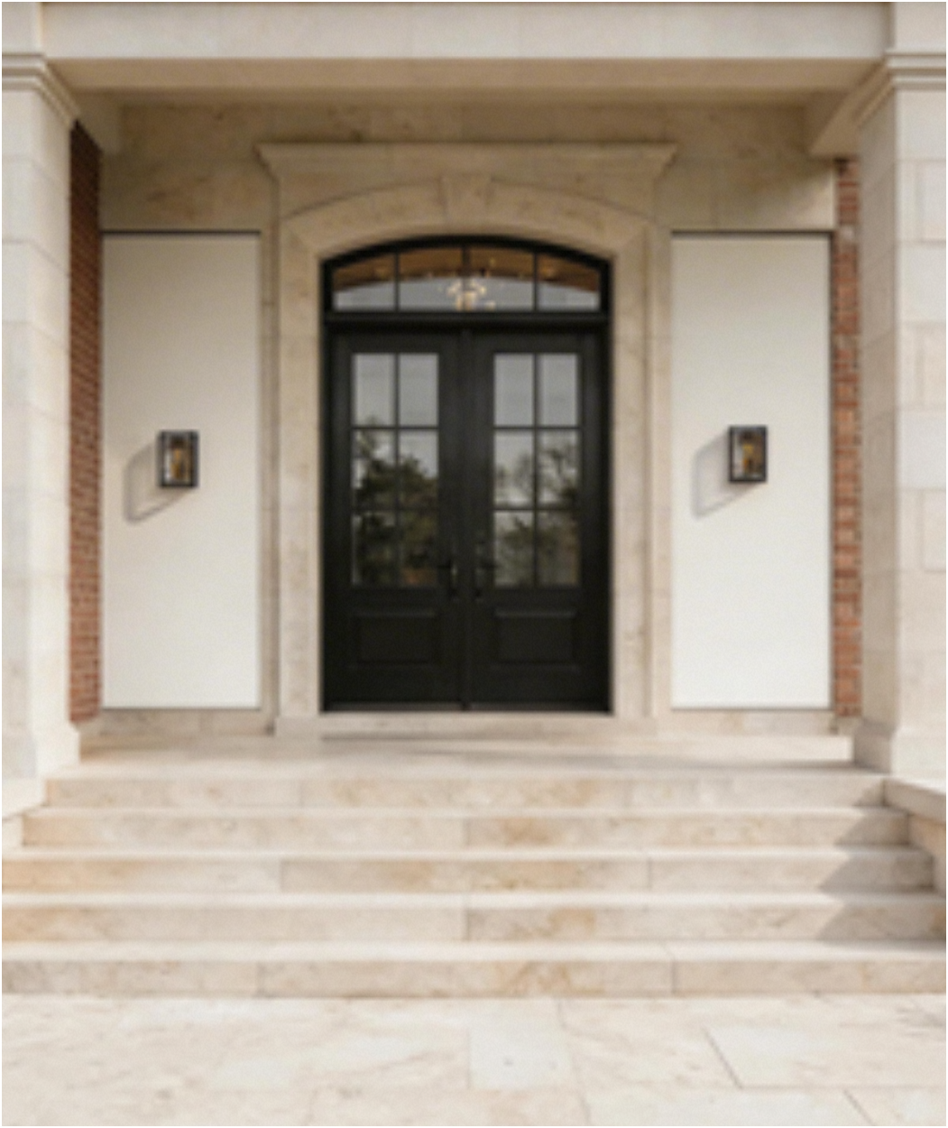 Bardo Bulkhead Lantern- Antique Bronze Finish