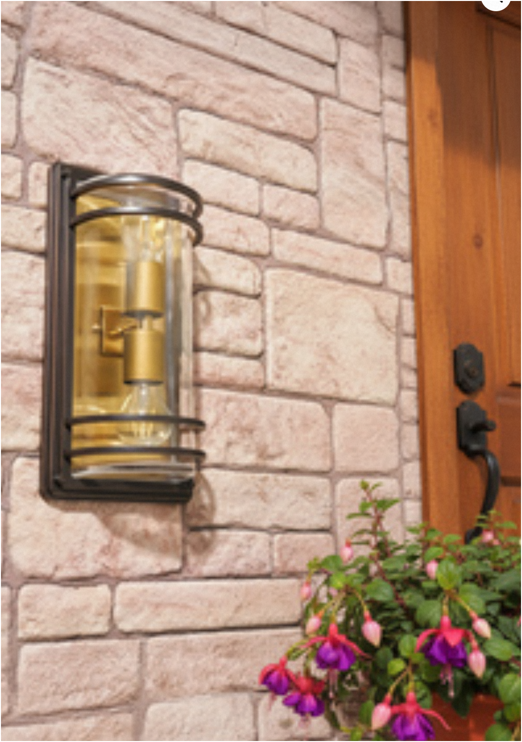 Bardo Bulkhead Lantern- Antique Bronze Finish