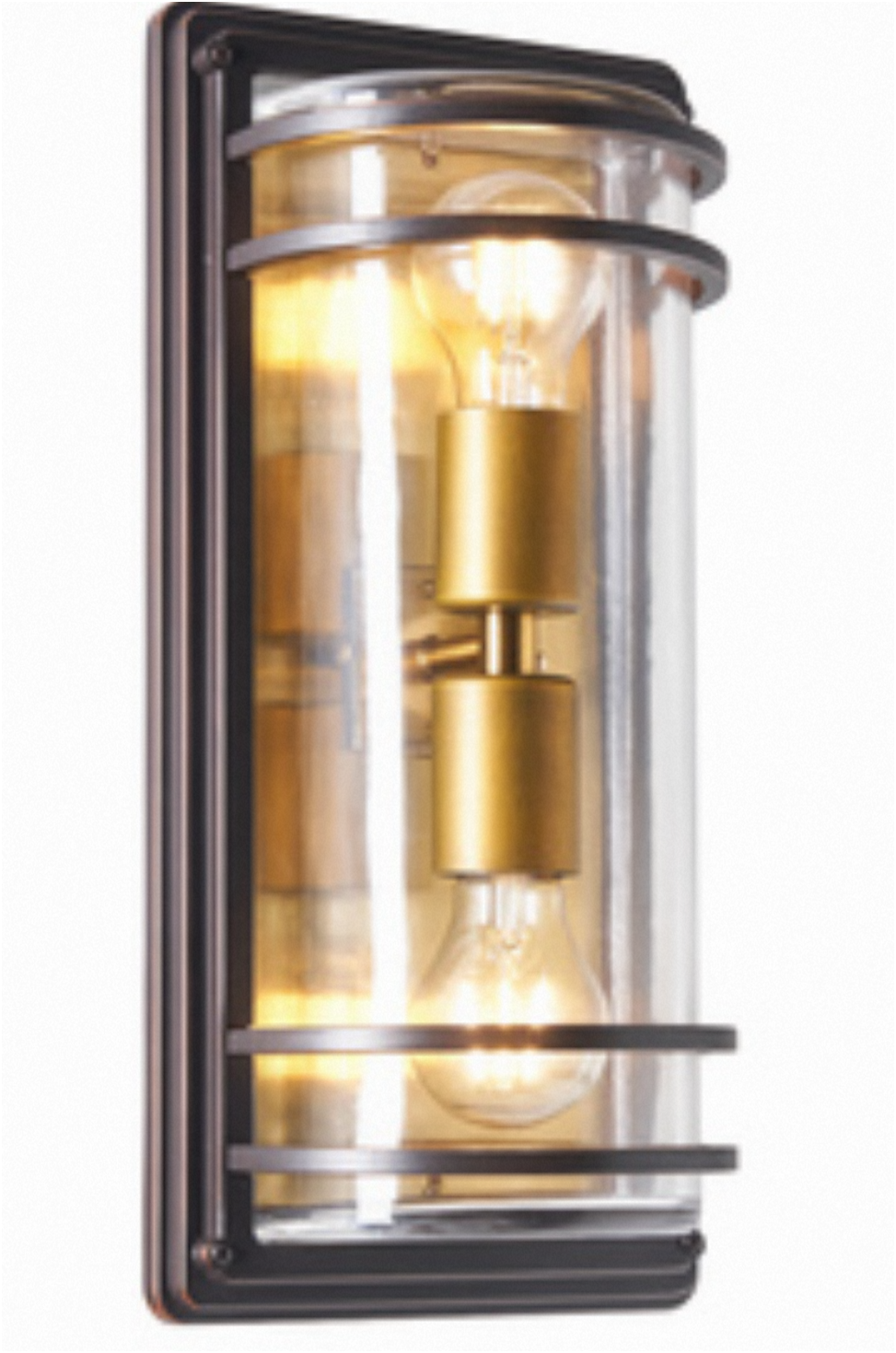 Bardo Bulkhead Lantern- Antique Bronze Finish