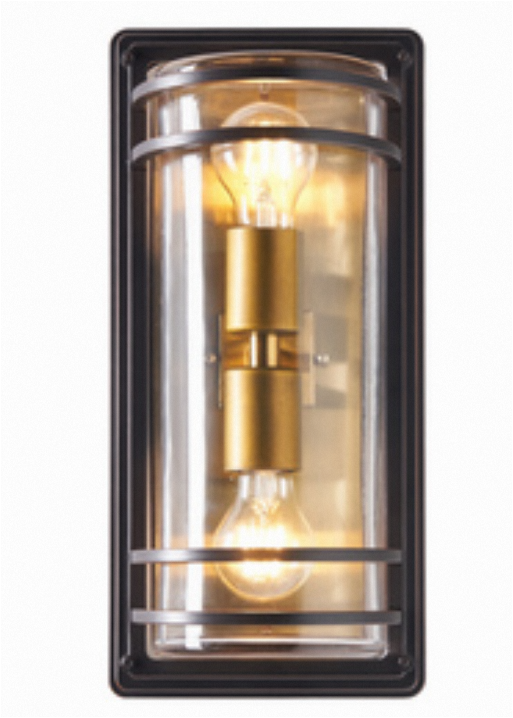 Bardo Bulkhead Lantern- Antique Bronze Finish