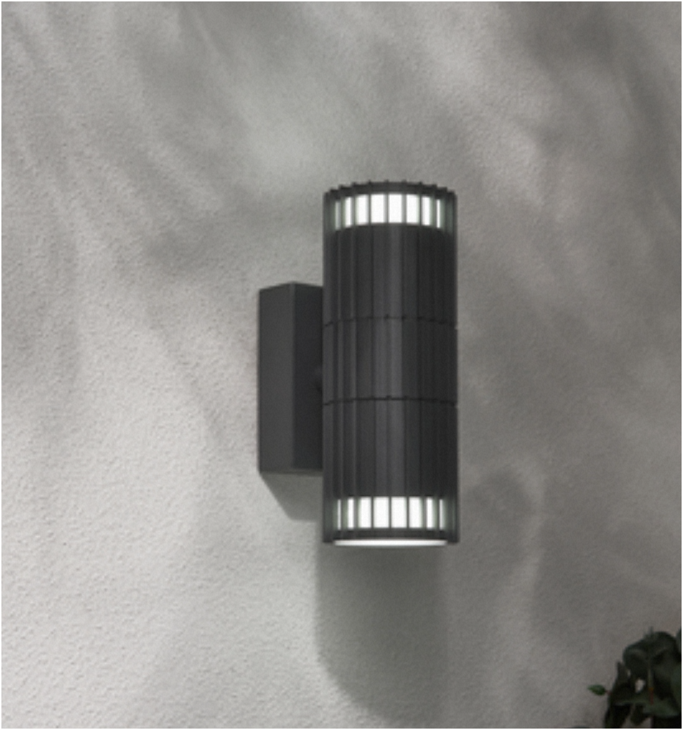 Muto Up Down Wall Light- Black/ Anthracite